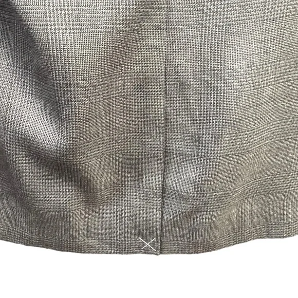 Jos‎ A Bank Blazer Men 43R Glen Plaid 2-Button Professional Tailored Silk Wool